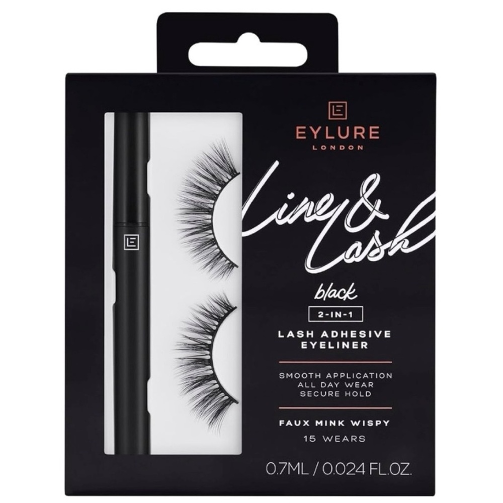 Eylure Black 2-in-1 Lash Adhesive Eyeliner